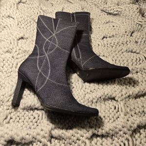 Stylish Denim Ankle Boots